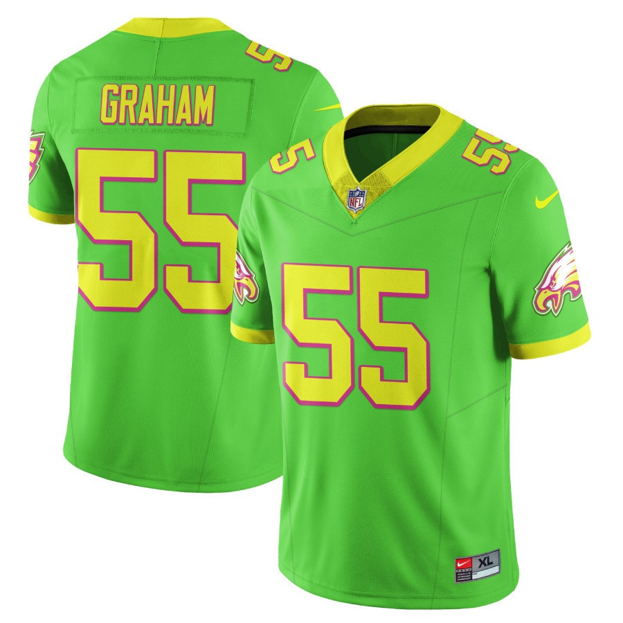 Brandon Graham Men's Philadelphia Eagles City Edition Vapor Limited Bright Green Jersey - All Stitched