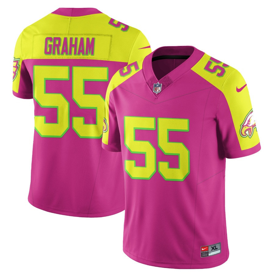 Brandon Graham Men's Philadelphia Eagles City Edition Vapor Limited Pink Jersey - All Stitched