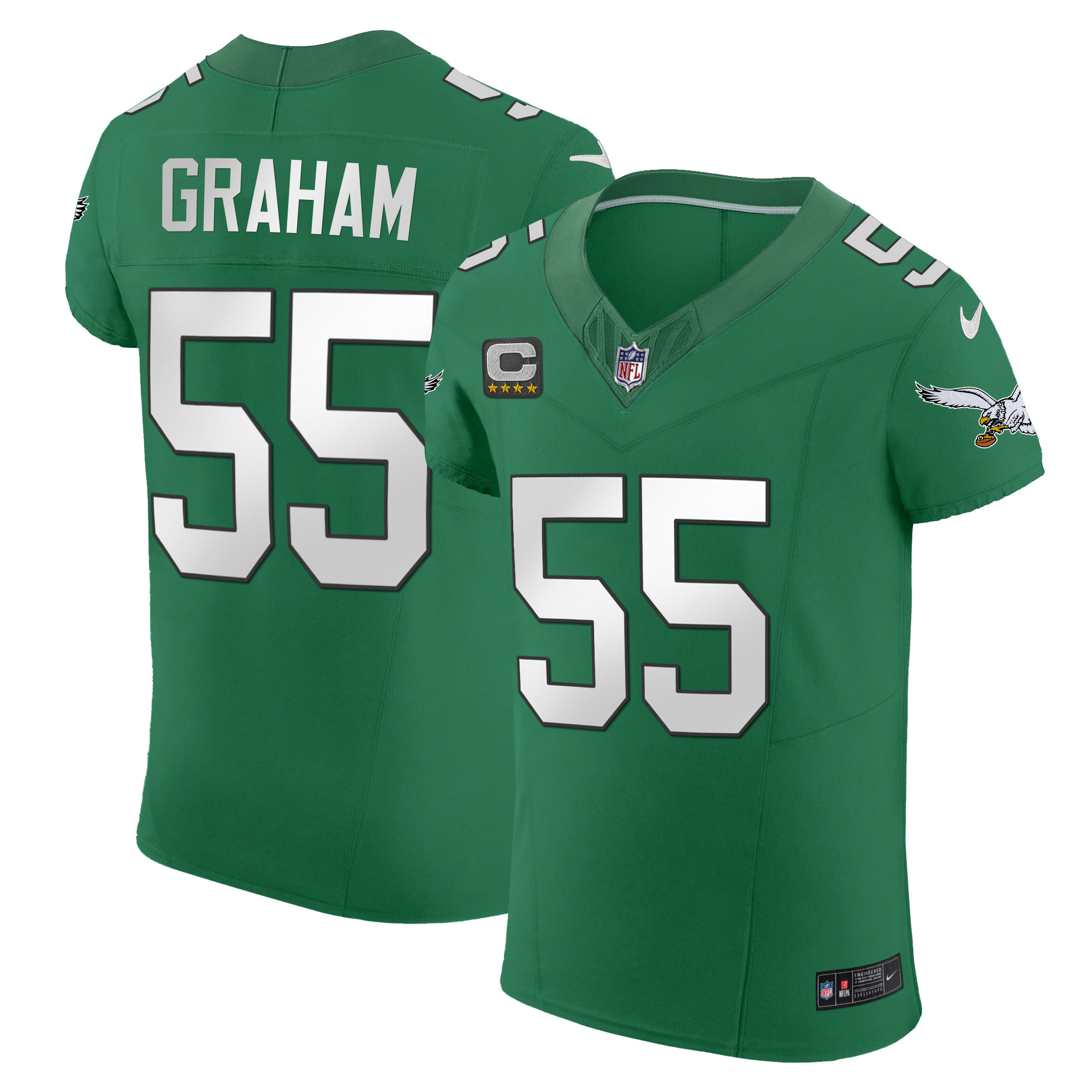 Brandon Graham Men's Philadelphia Eagles Kelly Green Vapor Elite Kelly Green Jersey - All Stitched