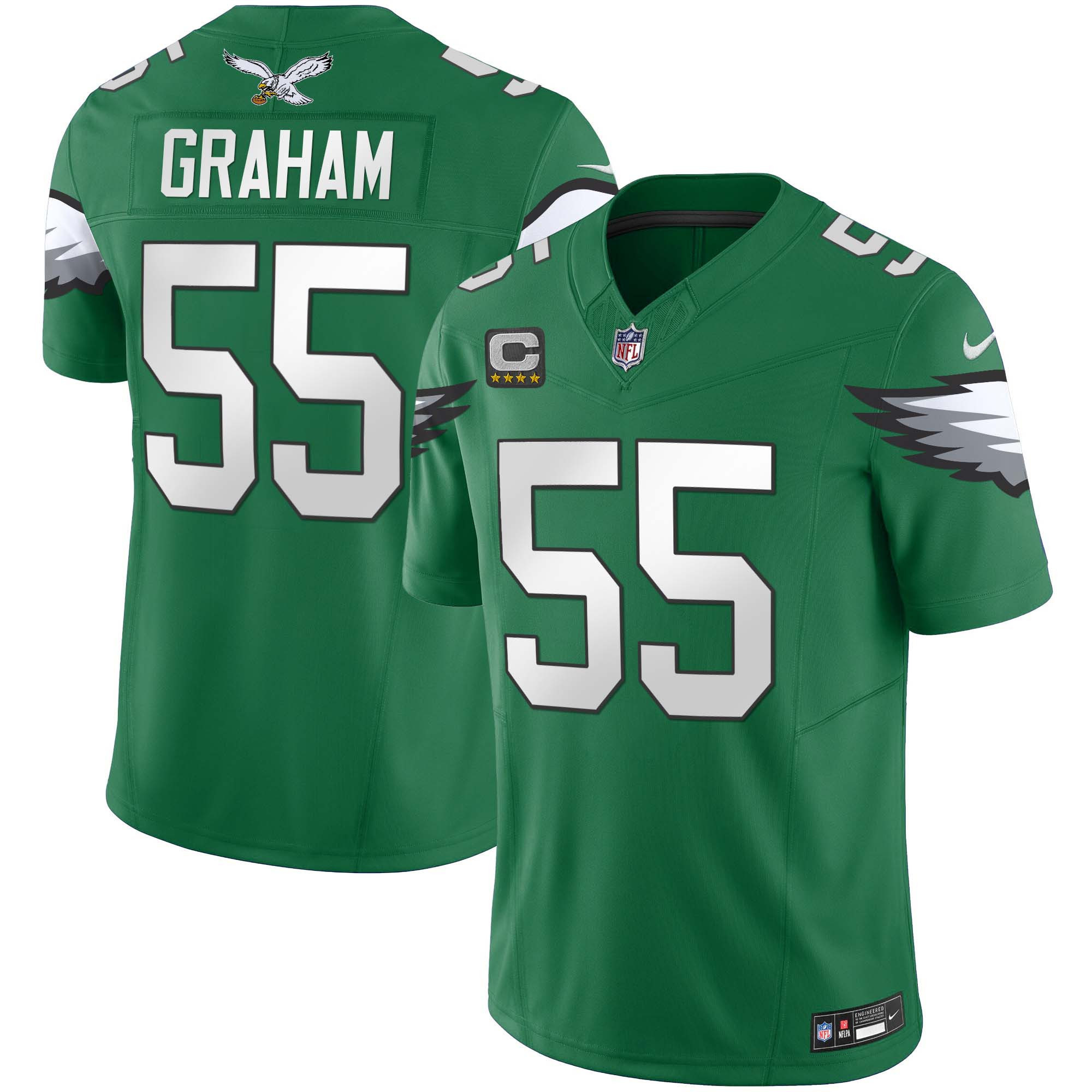 Brandon Graham Men's Philadelphia Eagles Kelly Green Vapor Limited Kelly Green Jersey - All Stitched