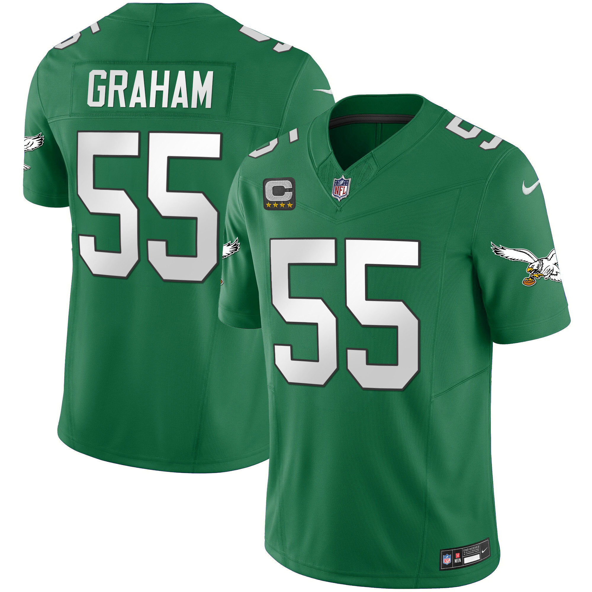 Brandon Graham Men's Philadelphia Eagles Kelly Green Vapor Limited Kelly Green Jersey - All Stitched