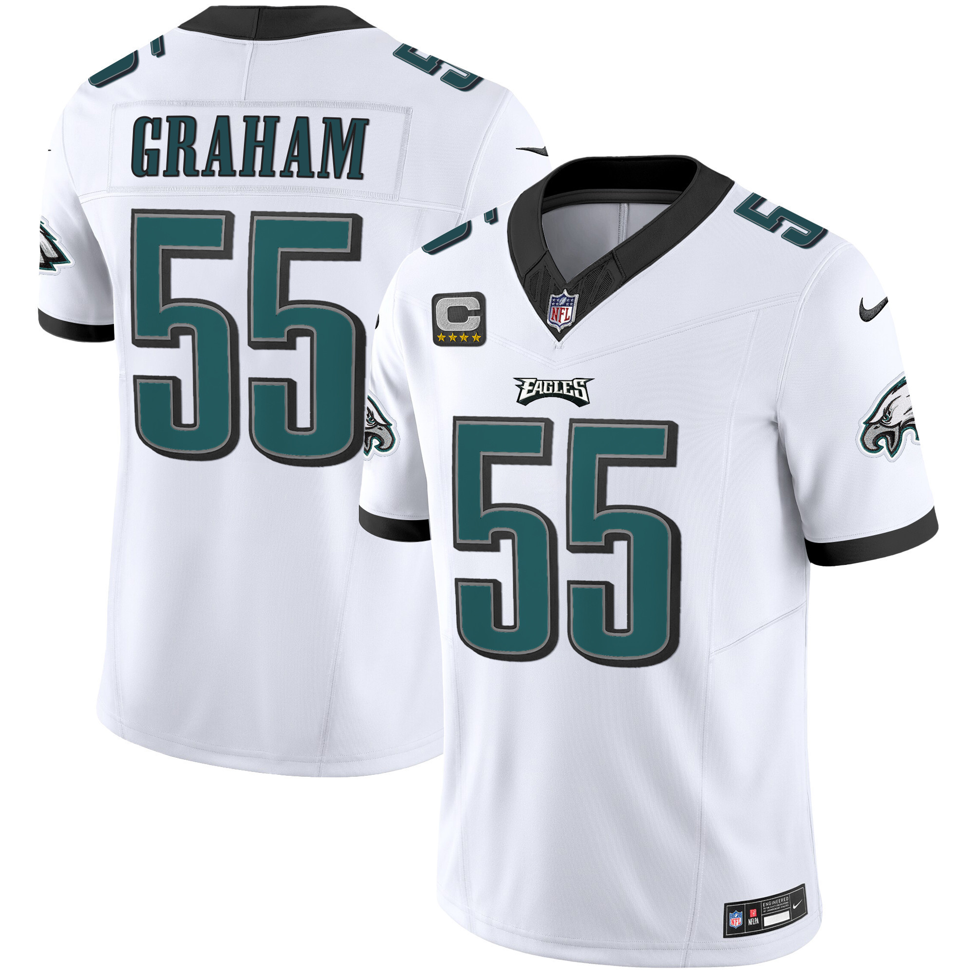 Brandon Graham Men's Philadelphia Eagles Vapor Limited White Jersey - All Stitched