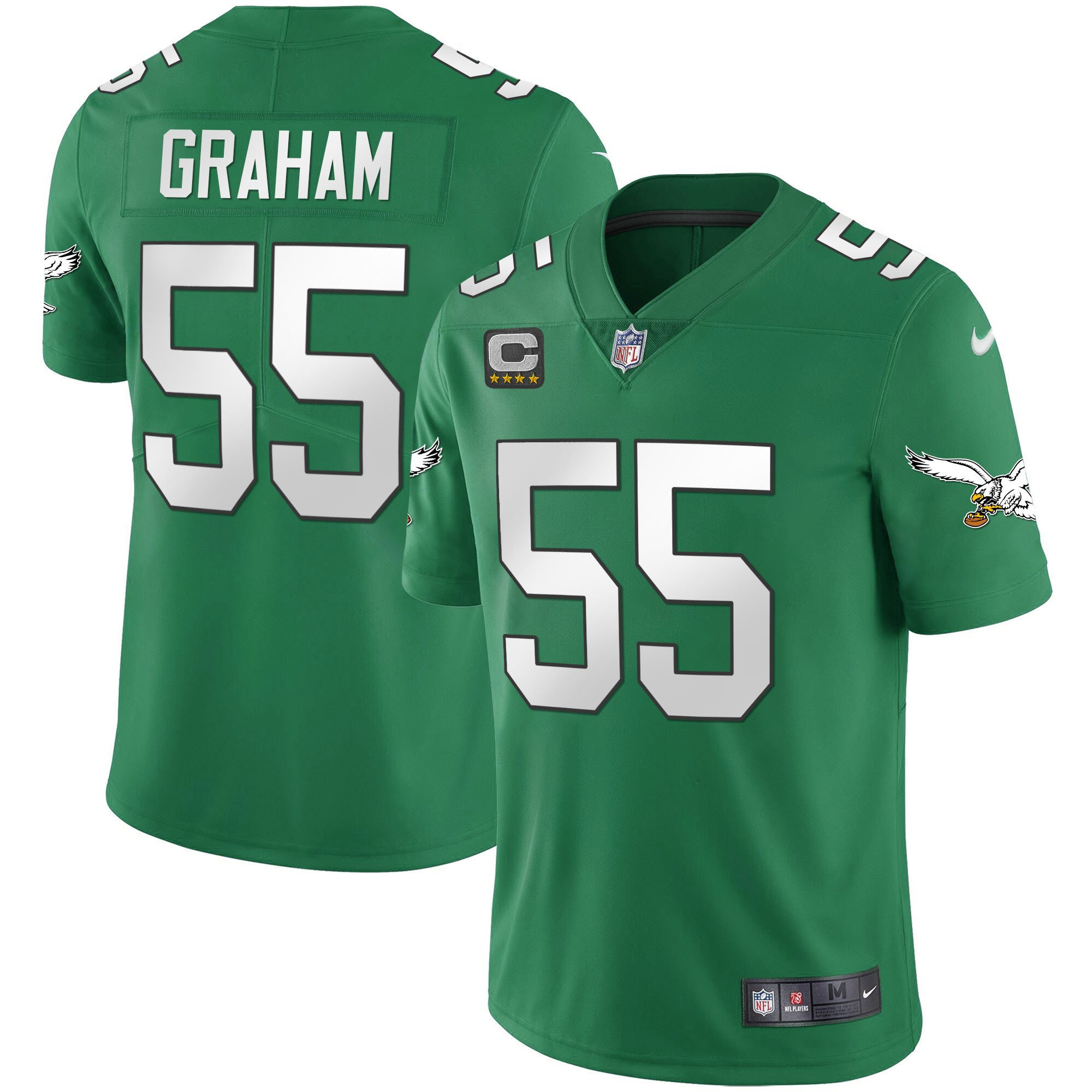 Brandon Graham Youth's Philadelphia Eagles Kelly Green Gold Kelly Green Jersey - All Stitched