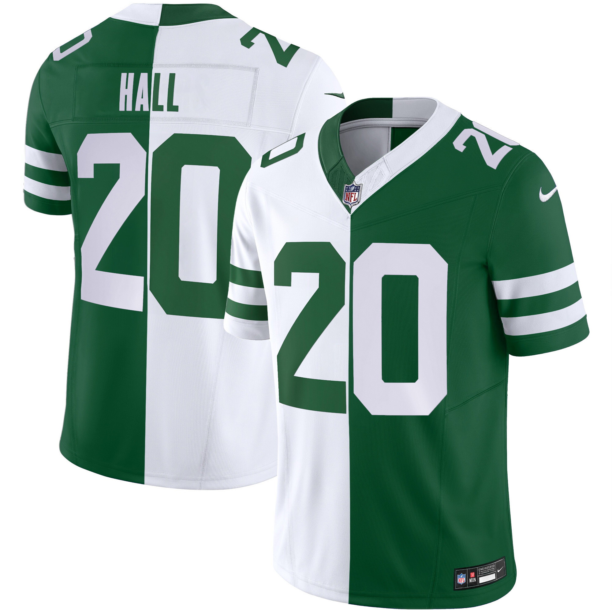 Breece Hall Men's New York Jets Legacy Limited Split Jersey - All Stitched
