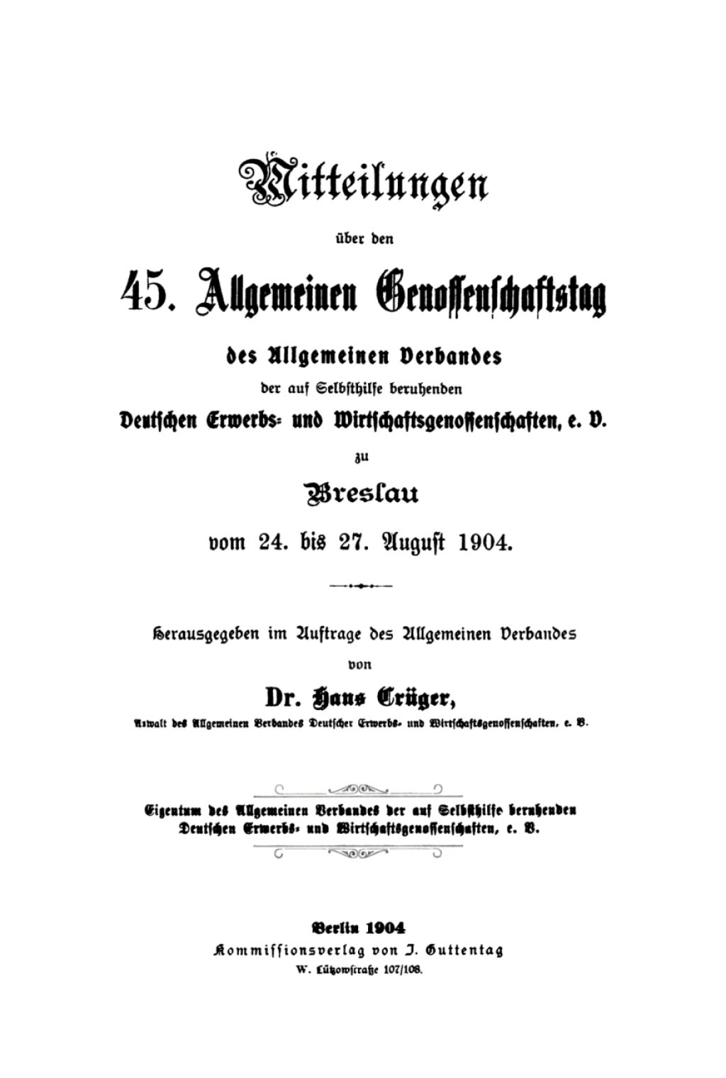 Breslau, vom 24. bis 27. August 1904 1st Edition â€“ PDF/EPUB Version Downloadable