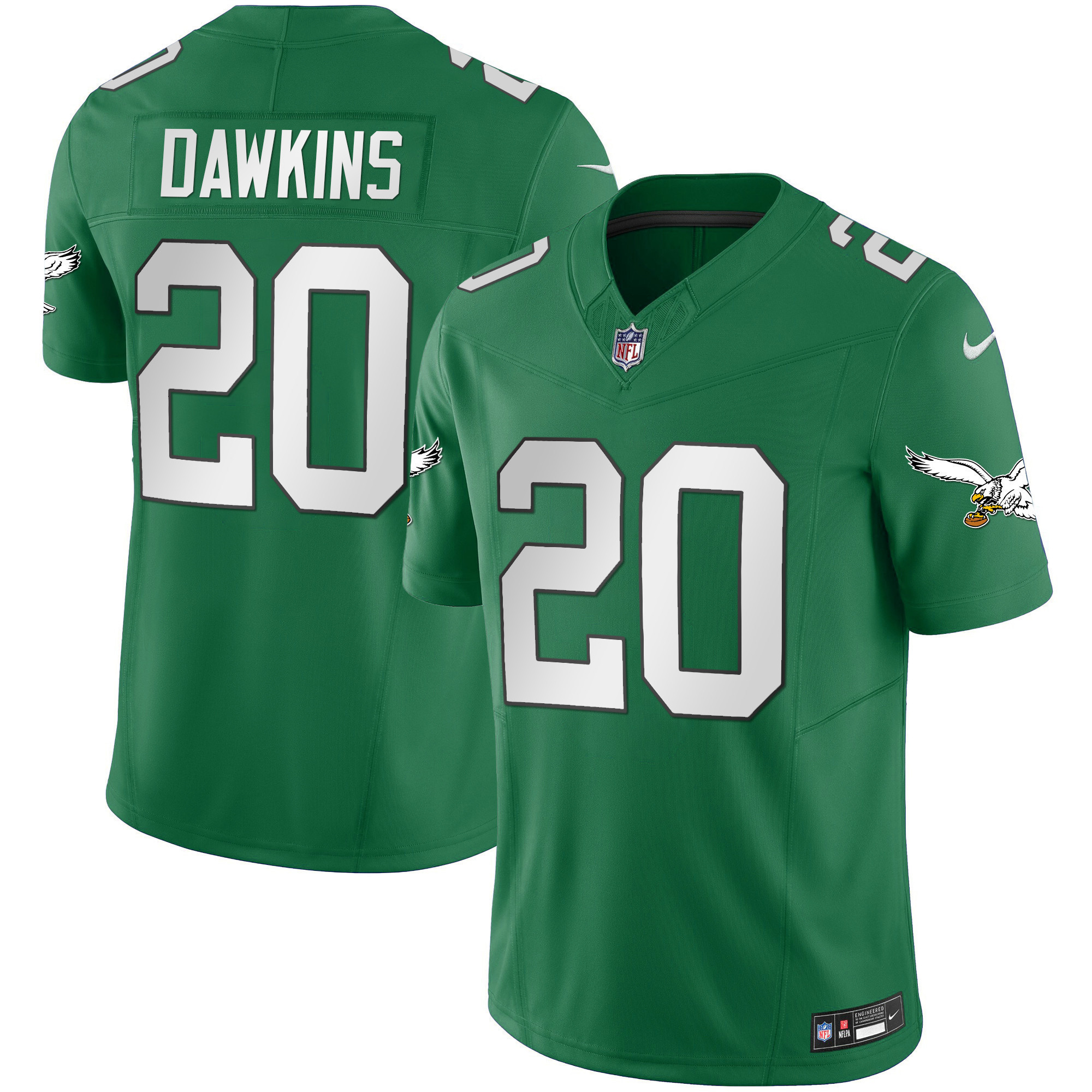 Brian Dawkins Men's Philadelphia Eagles Kelly Green Vapor Limited Kelly Green Jersey - All Stitched