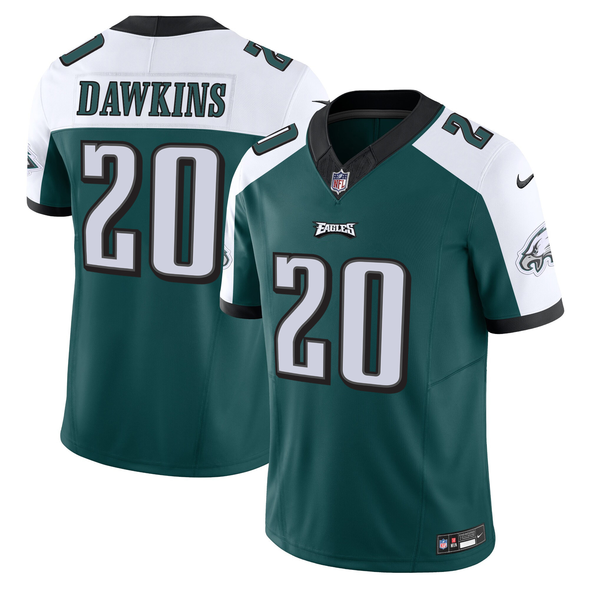 Brian Dawkins Men's Philadelphia Eagles Vapor Limited Alternate Jersey - All Stitched