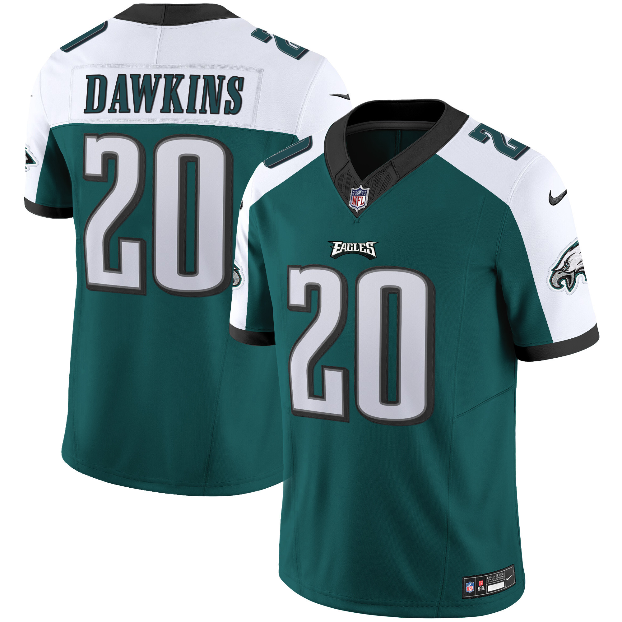 Brian Dawkins Men's Philadelphia Eagles Vapor Limited Midnight Alternate Jersey - All Stitched