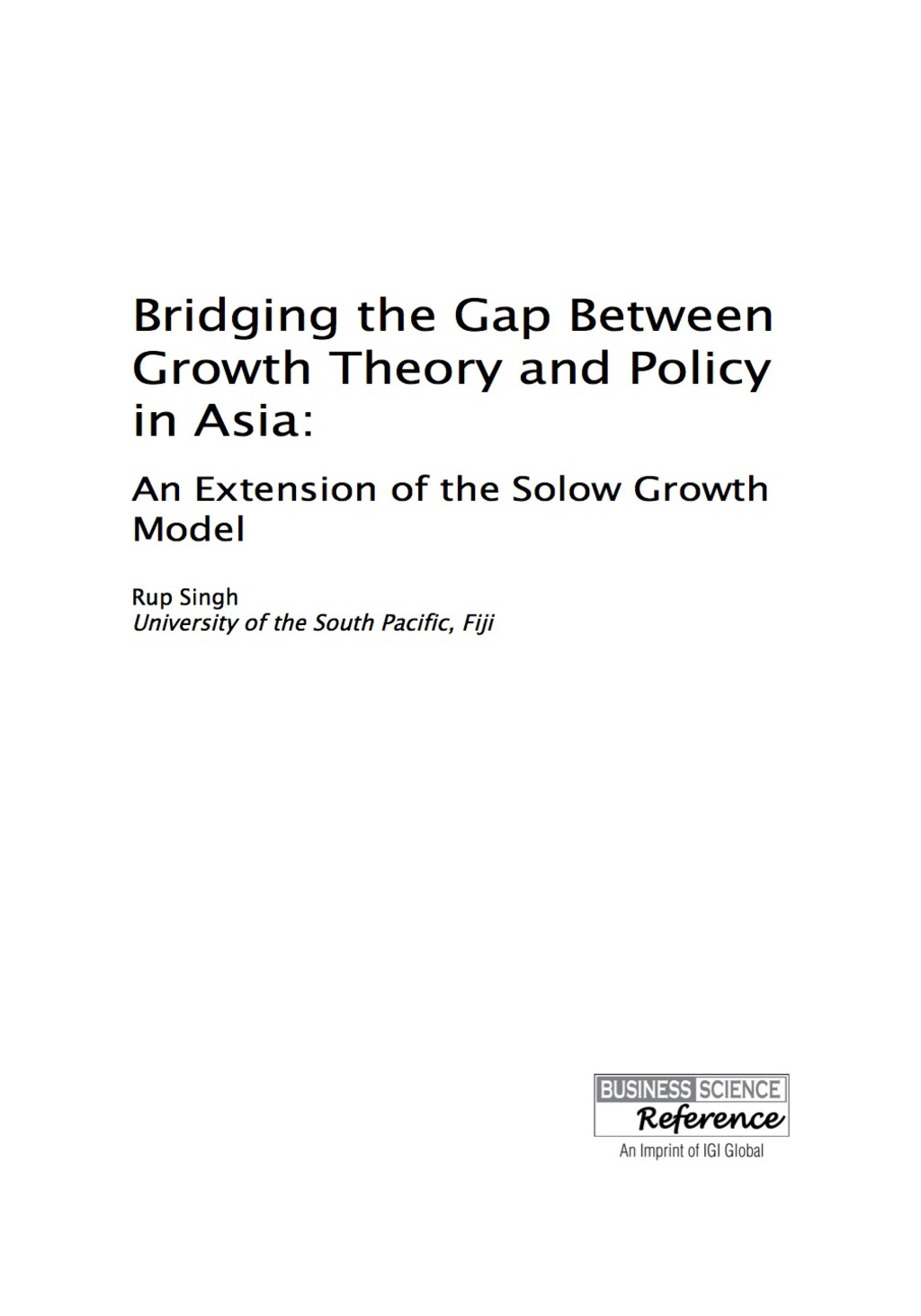 Bridging the Gap Between Growth Theory and Policy in Asia An Extension of the Solow Growth Model â€“ PDF/EPUB Version Downloadable