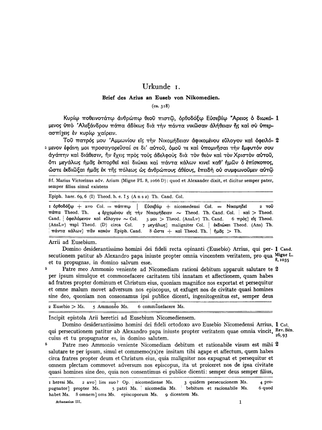 Brief des Arius an Euseb von Nikomedien und dessen Antwort - Das Schreiben der Synode von Antiochien 325 1st Edition â€“ PDF/EPUB Version Downloadable