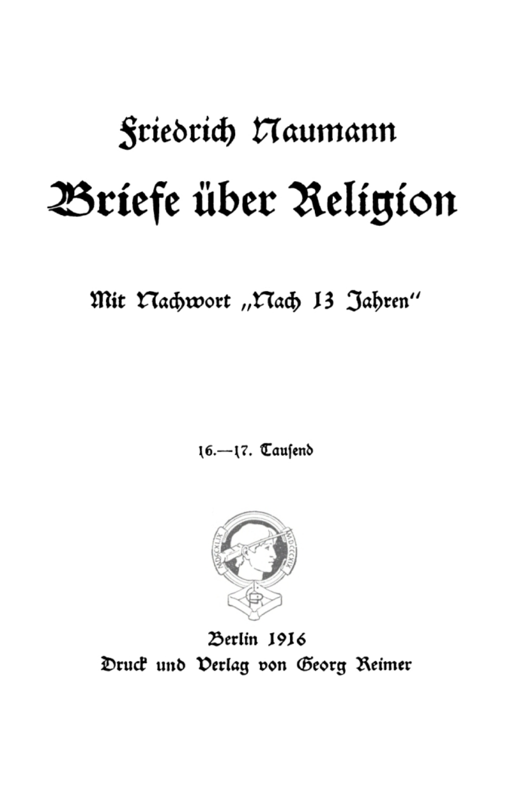 Briefe Ã¼ber Religion Mit Nachwort â€œnach 13 Jahrenâ€ 6th Edition â€“ PDF/EPUB Version Downloadable