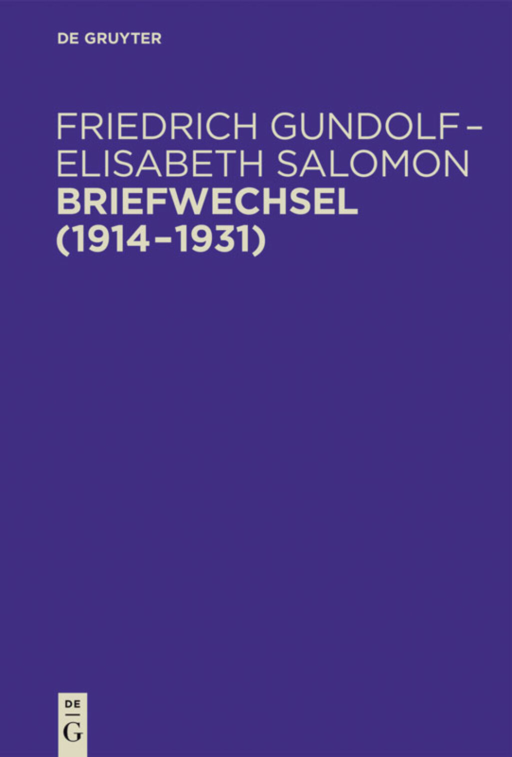 Briefwechsel (1914â€“1931) 1st Edition â€“ PDF/EPUB Version Downloadable