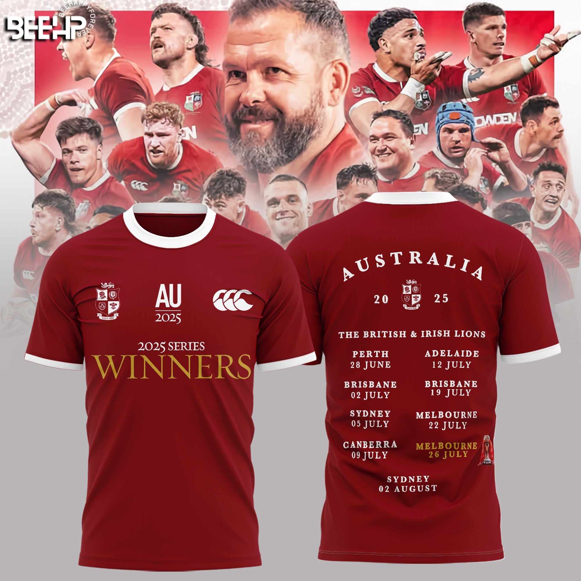 British & Irish Lions â€“ Lions Series Trophy Champion T-shirt
