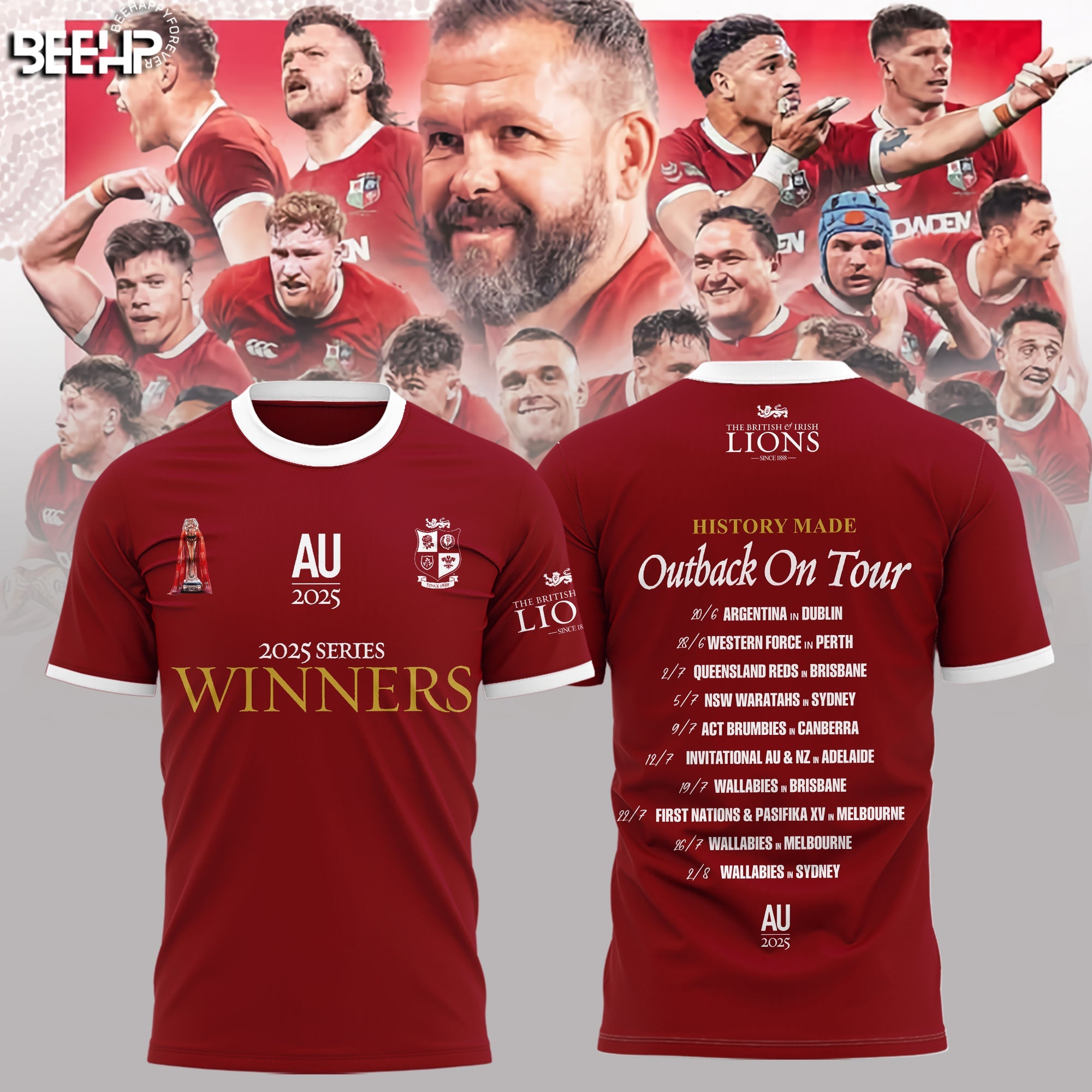 British & Irish Lions â€“ Lions Series Trophy Champion T-shirt