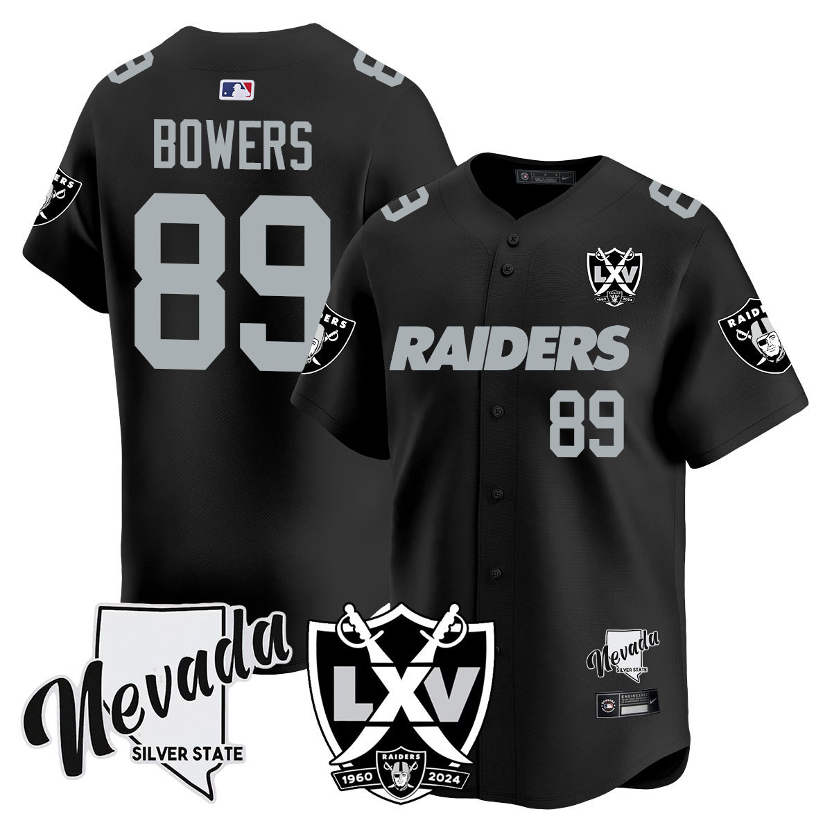 Brock Bowers Men's Las Vegas Raiders 2024 Vapor Premier Limited Black Jersey - All Stitched