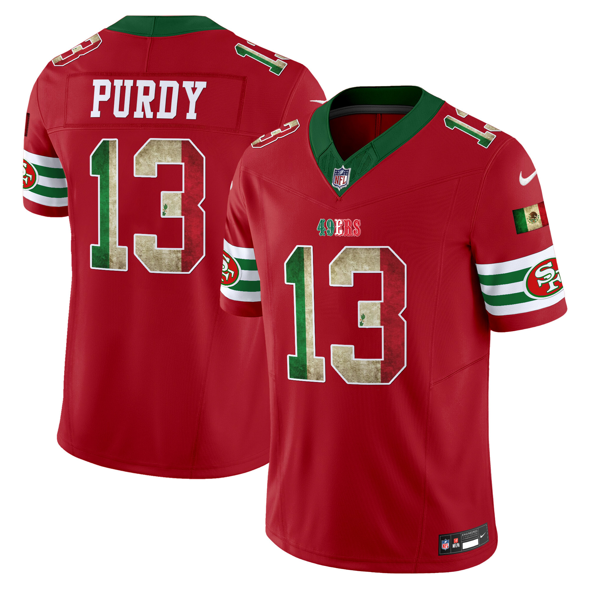 Brock Purdy Men's San Francisco 49ers Mexico Vapor Limited Red Jersey - All Stitched