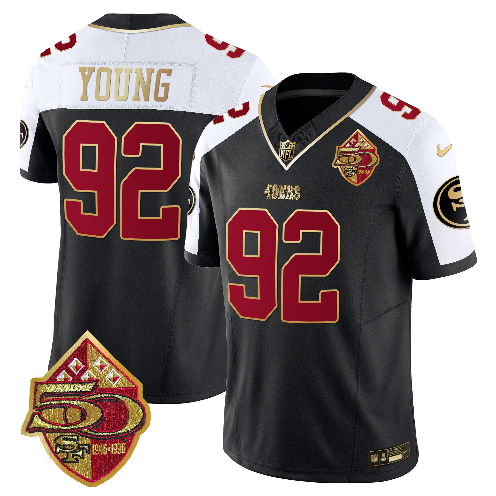 Brock Purdy San Francisco 49ers 50th Anniversary Patch Vapor Limited Black Alternate Jersey - All Stitched
