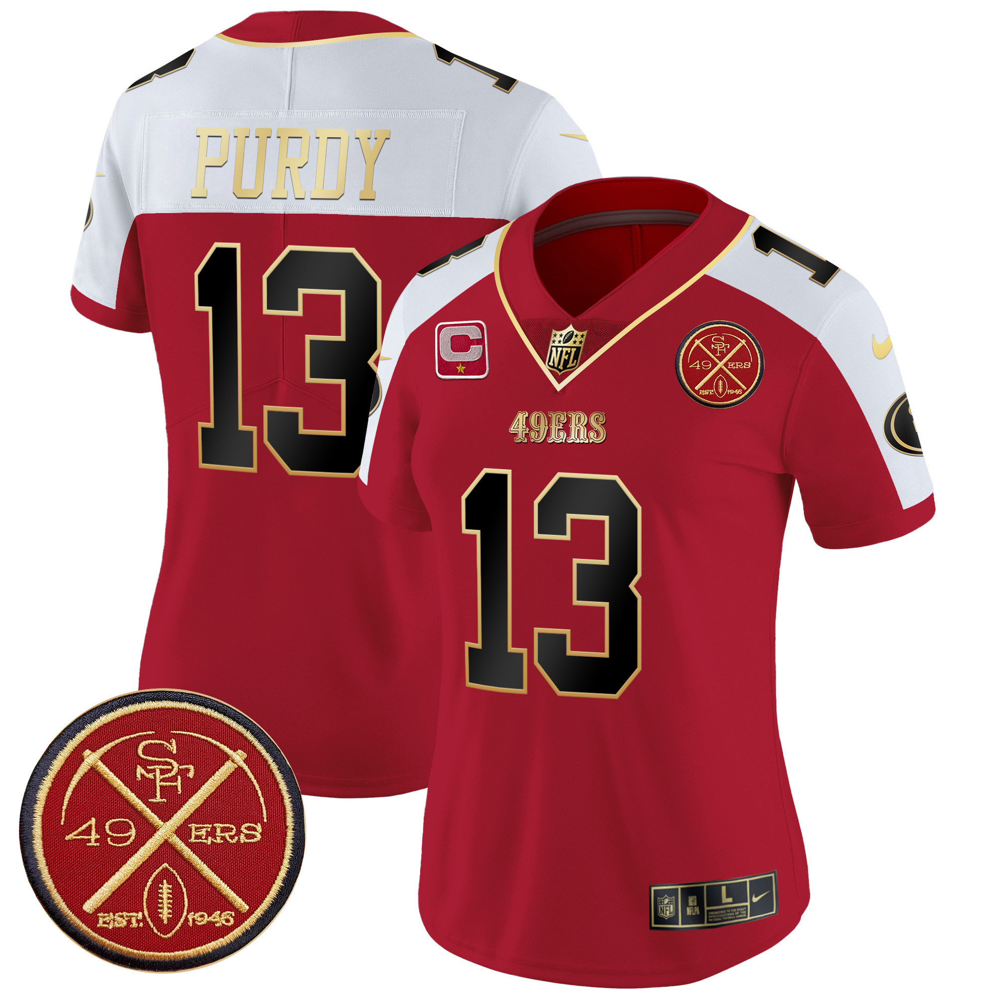 Brock Purdy Women's San Francisco 49ers Est.1946 Patch Vapor Limited Alternate Jersey - All Stitched