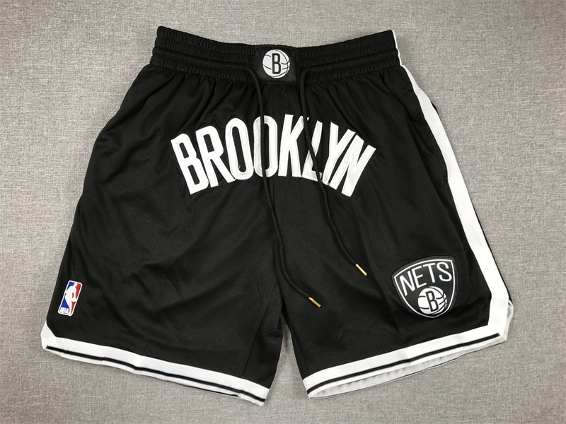 Brooklyn Nets Icon Swingman Shorts - Black - Basketball Shorts Store