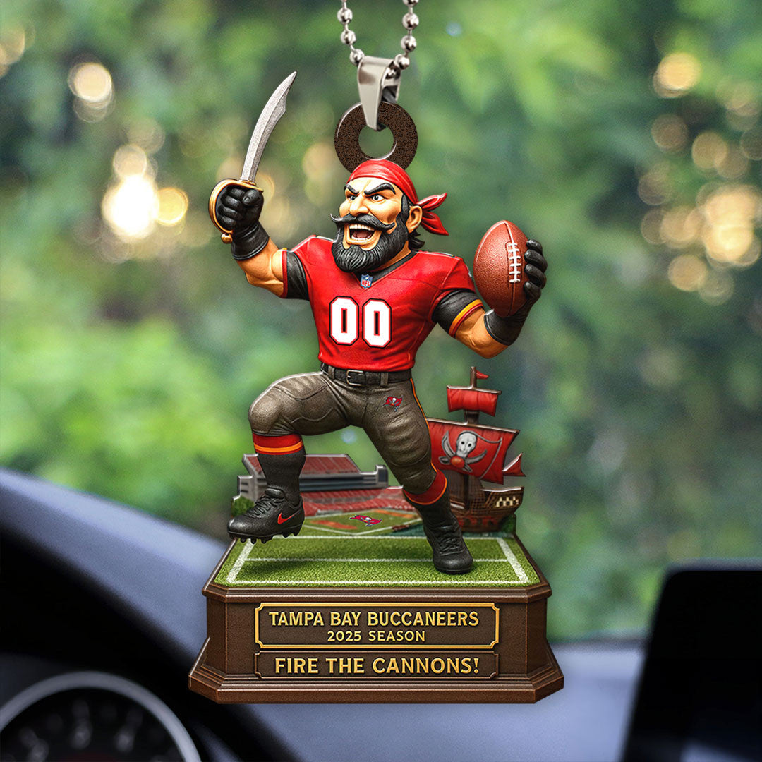 Buccaneers 2025 Season Car Ornament