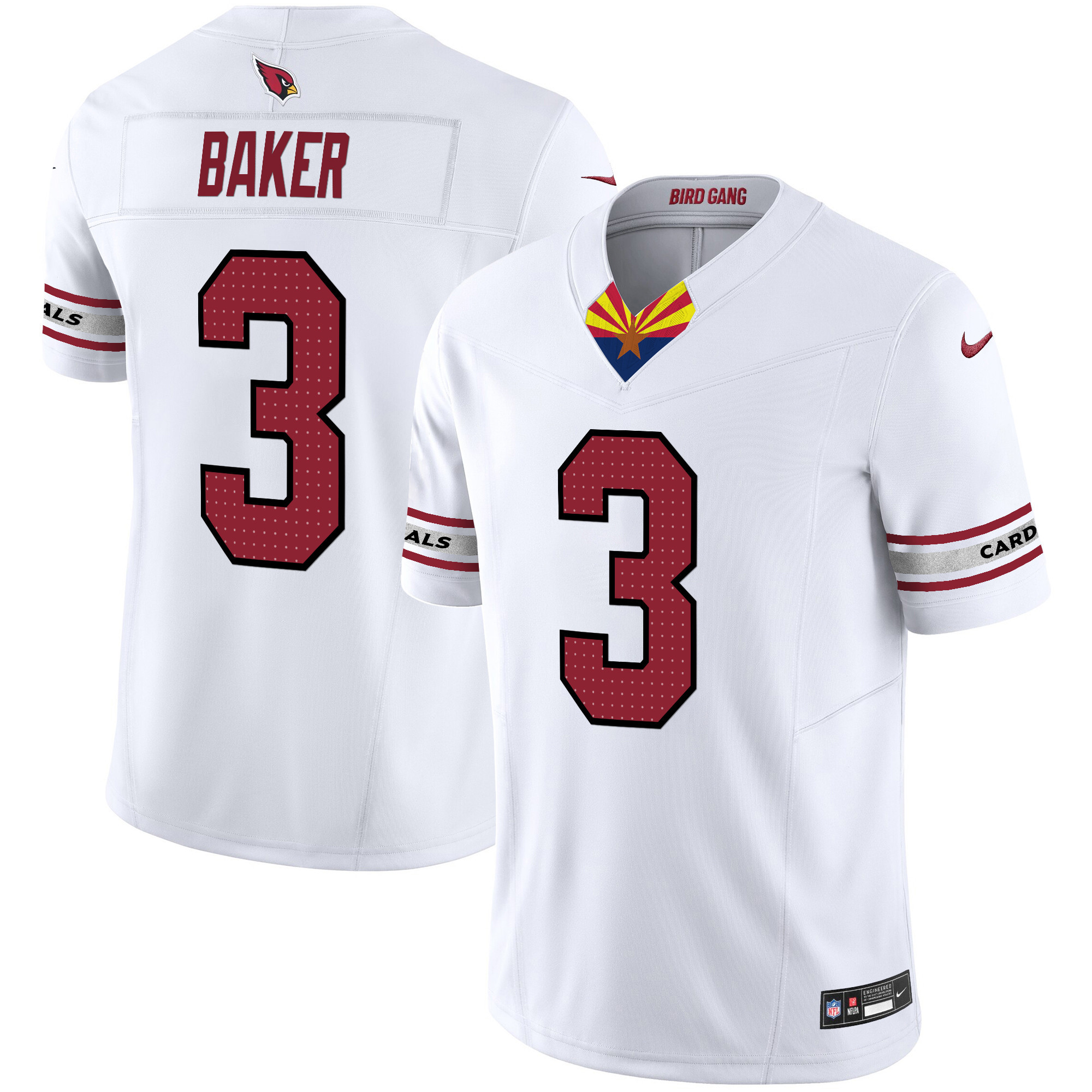 Budda Baker Men's Arizona Cardinals 2024 Special Vapor Limited White Jersey - All Stitched