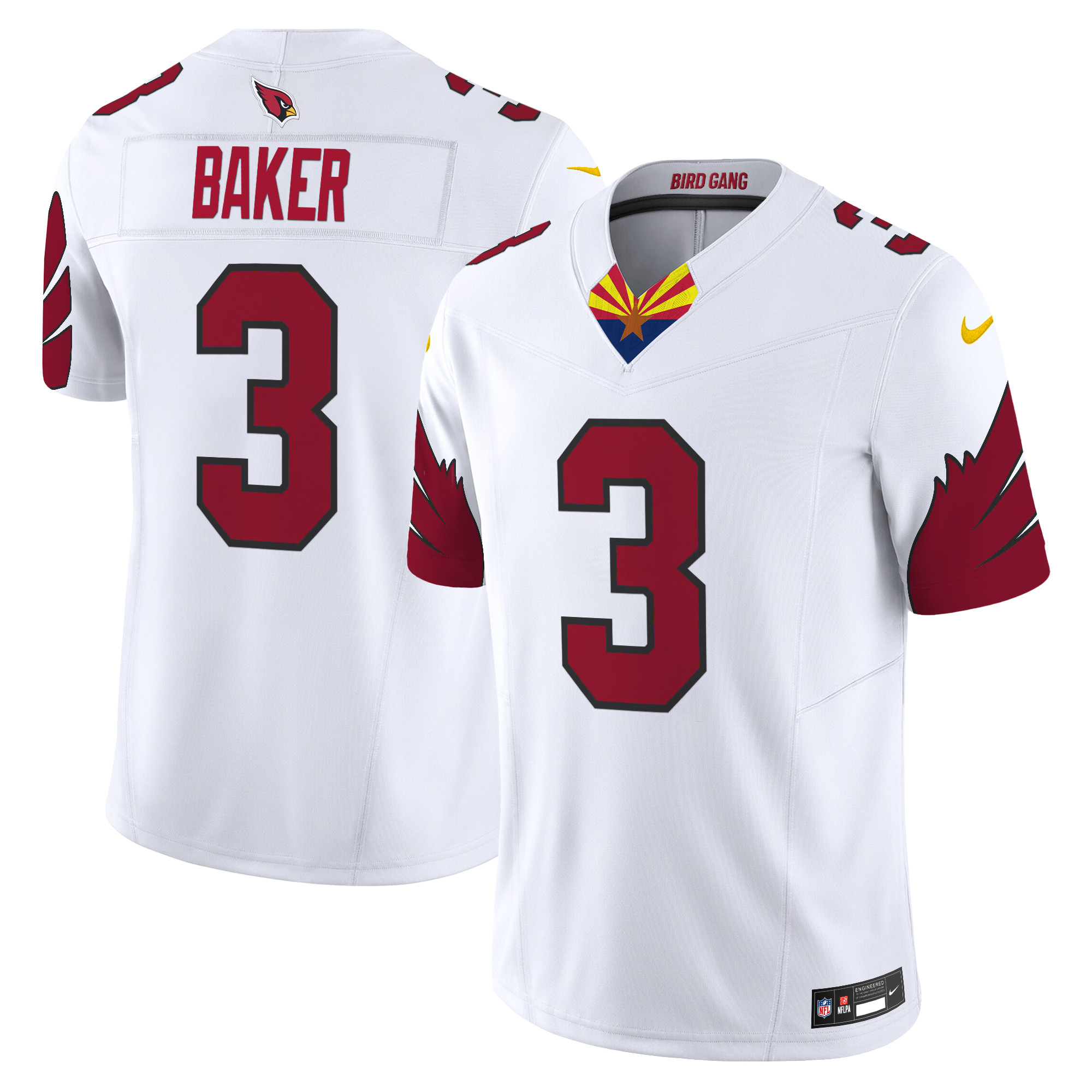 Budda Baker Men's Arizona Cardinals 2024 Special Vapor Limited White Jersey - All Stitched
