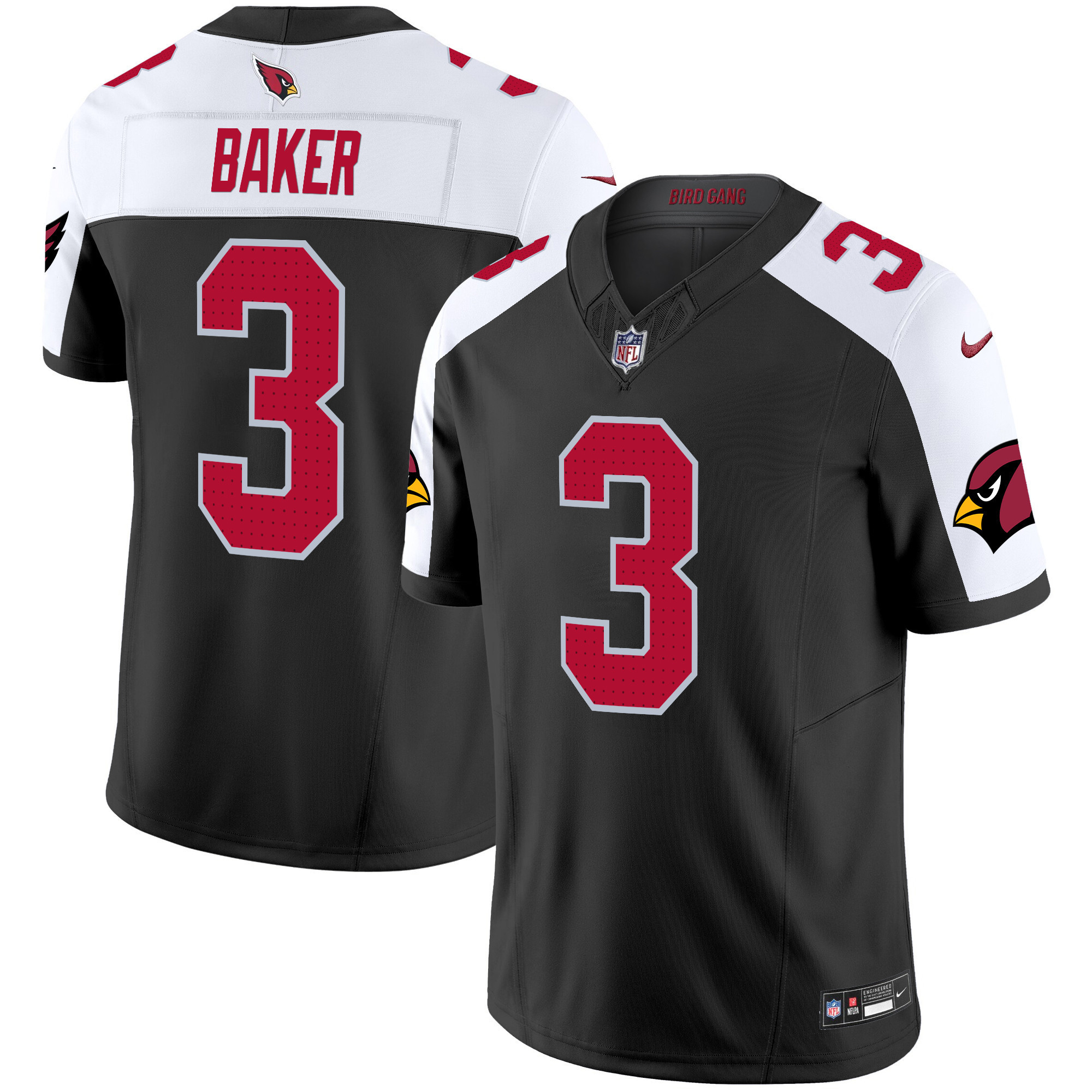 Budda Baker Men's Arizona Cardinals 2024 Vapor Limited Black Alternate Jersey - All Stitched