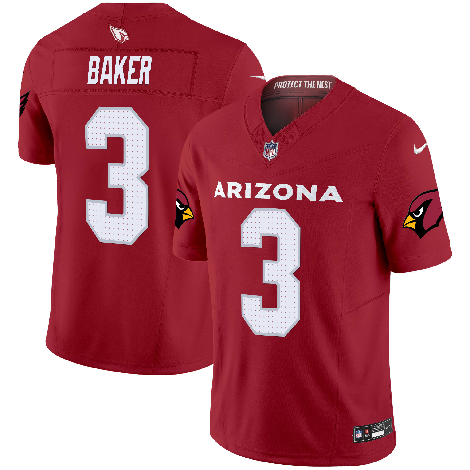 Budda Baker Men's Arizona Cardinals 2024 Vapor Limited Red Jersey - All Stitched