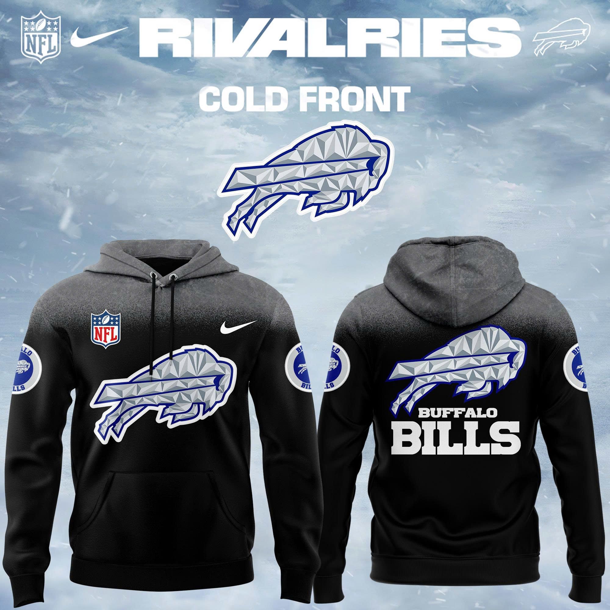 Buffalo Bills 2025-26 Rivalries Cold Front Black Pullover Hoodie