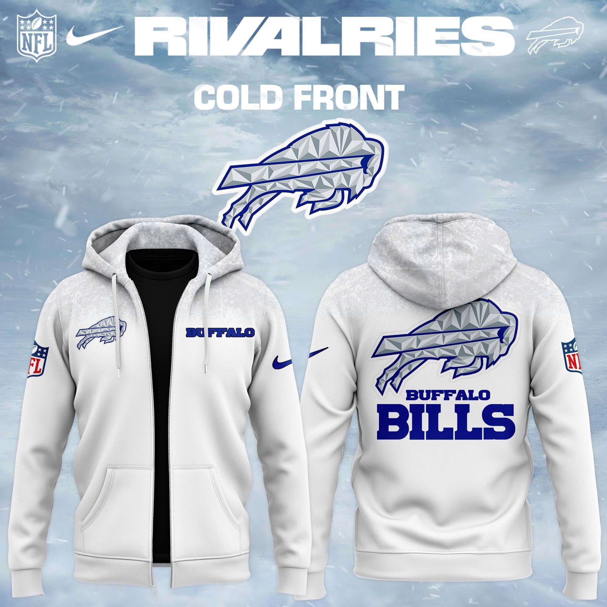 Buffalo Bills 2025-26 Rivalries Cold Front Patterned Full-Zip Hoodie