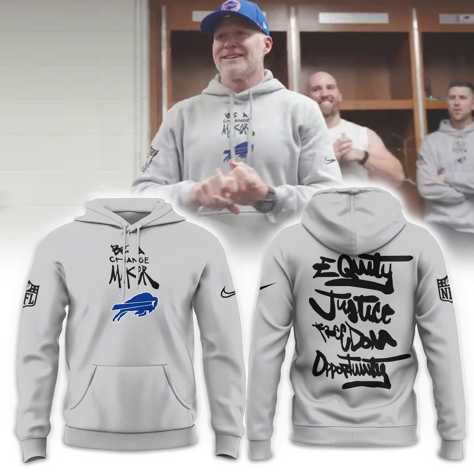 Buffalo Bills "Be A Change Maker" Limited Edition Hoodie