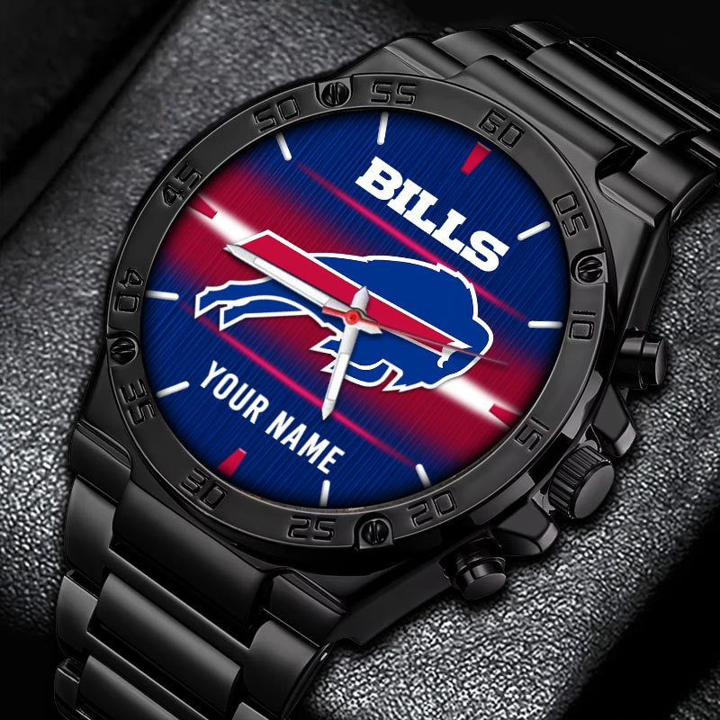 Buffalo Bills Custom Personalized Name Watch