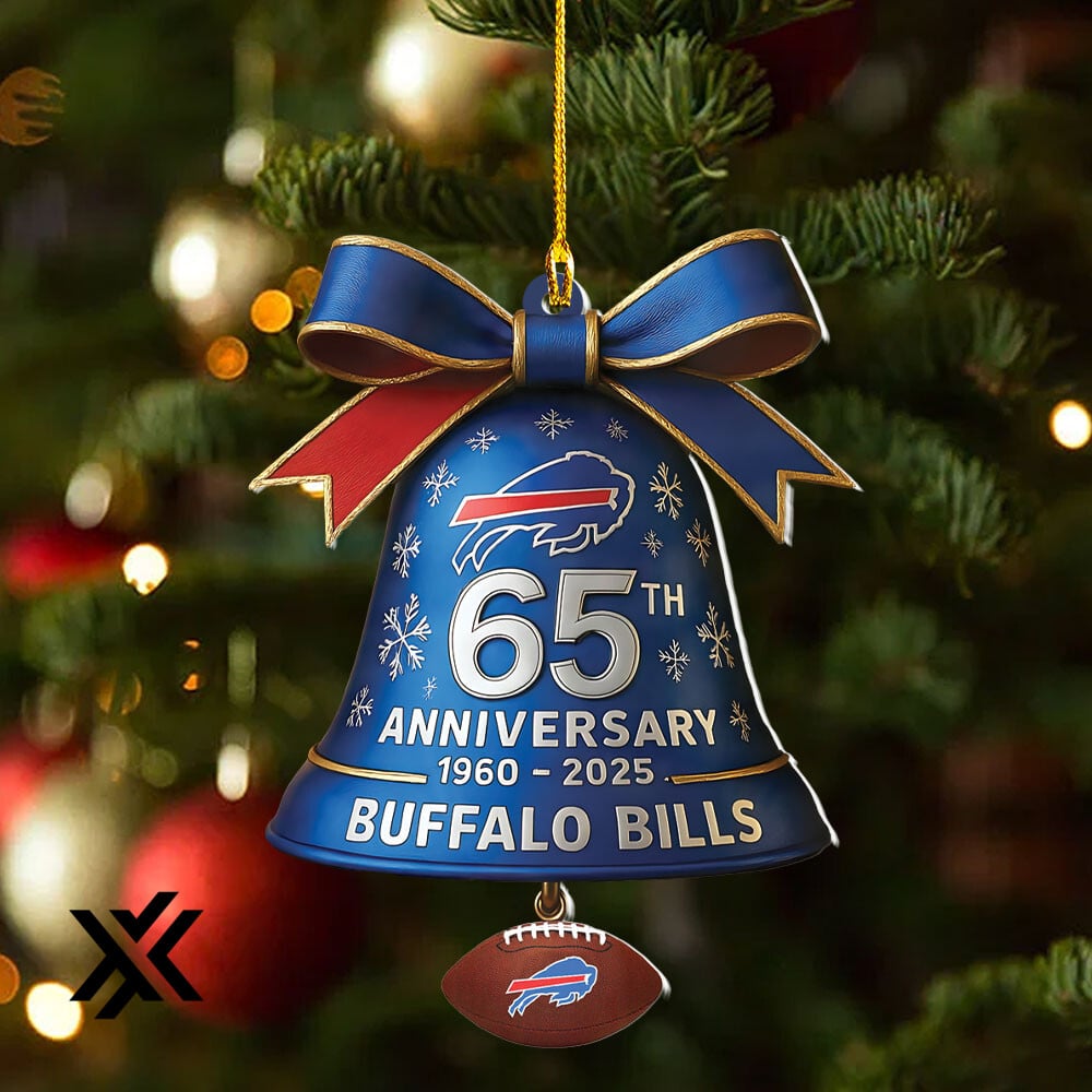 Buffalo Bills Custom Shape Double-Sided Acrylic Ornament