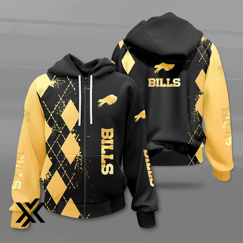 Buffalo Bills Full Zip Fleece Hoodie