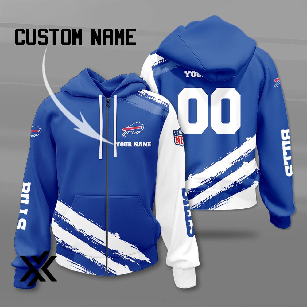Buffalo Bills Full Zip Fleece Hoodie