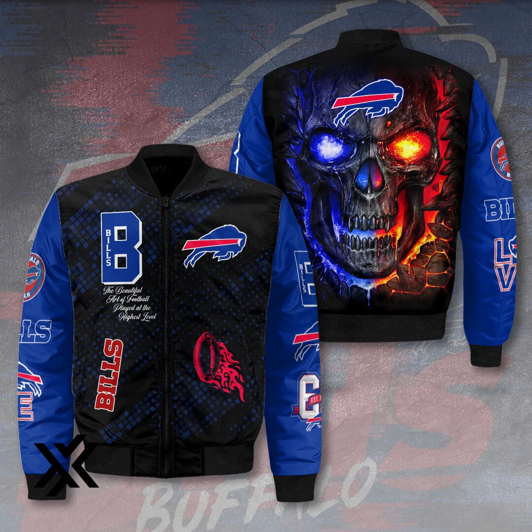 Buffalo Bills Men's 3D Bomber Jacket
