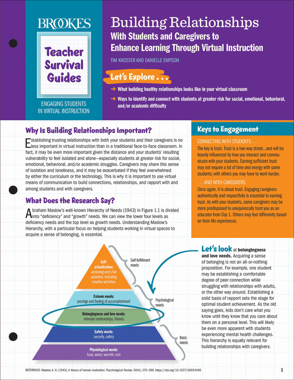 Building Relationships with Students and Caregivers to Enhance Learning Through Virtual Instruction 1st Edition - (PDF/EPUB Version)