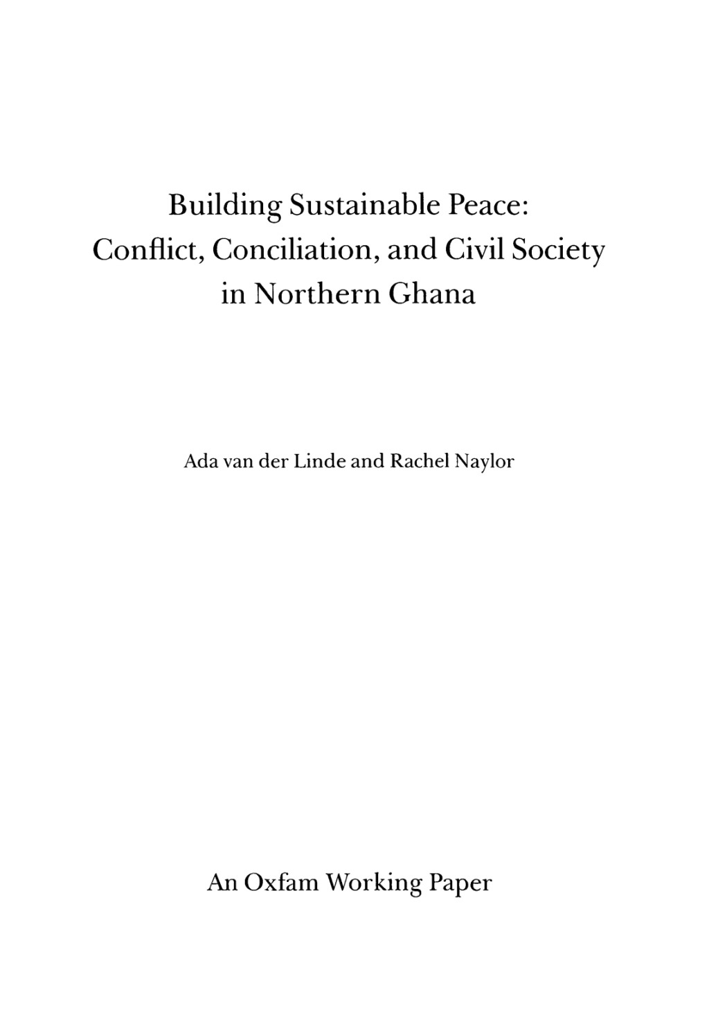 Building Sustainable Peace  â€“ PDF/EPUB Version Downloadable