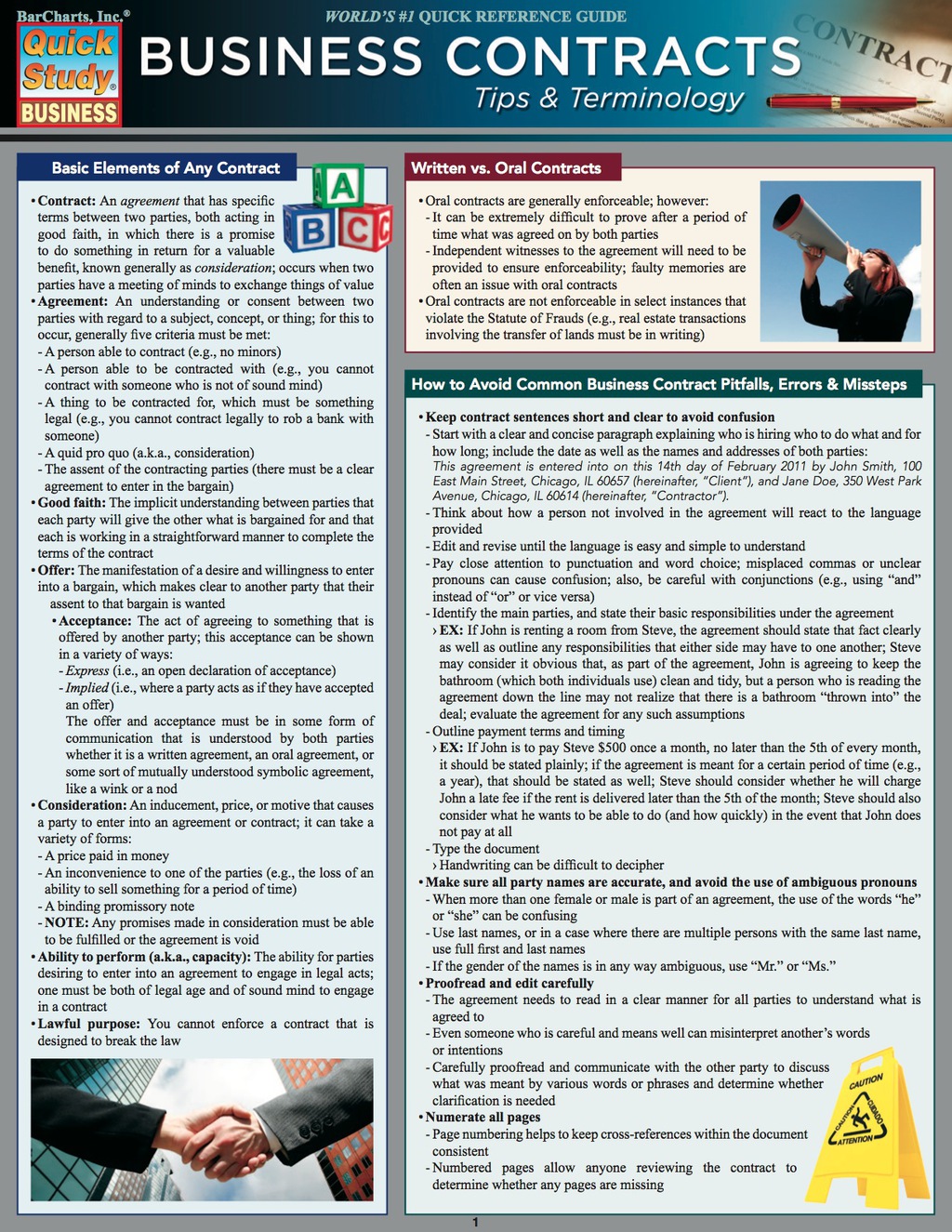 Business Contracts: Tips&Terminology 1st Edition - (PDF/EPUB Version)