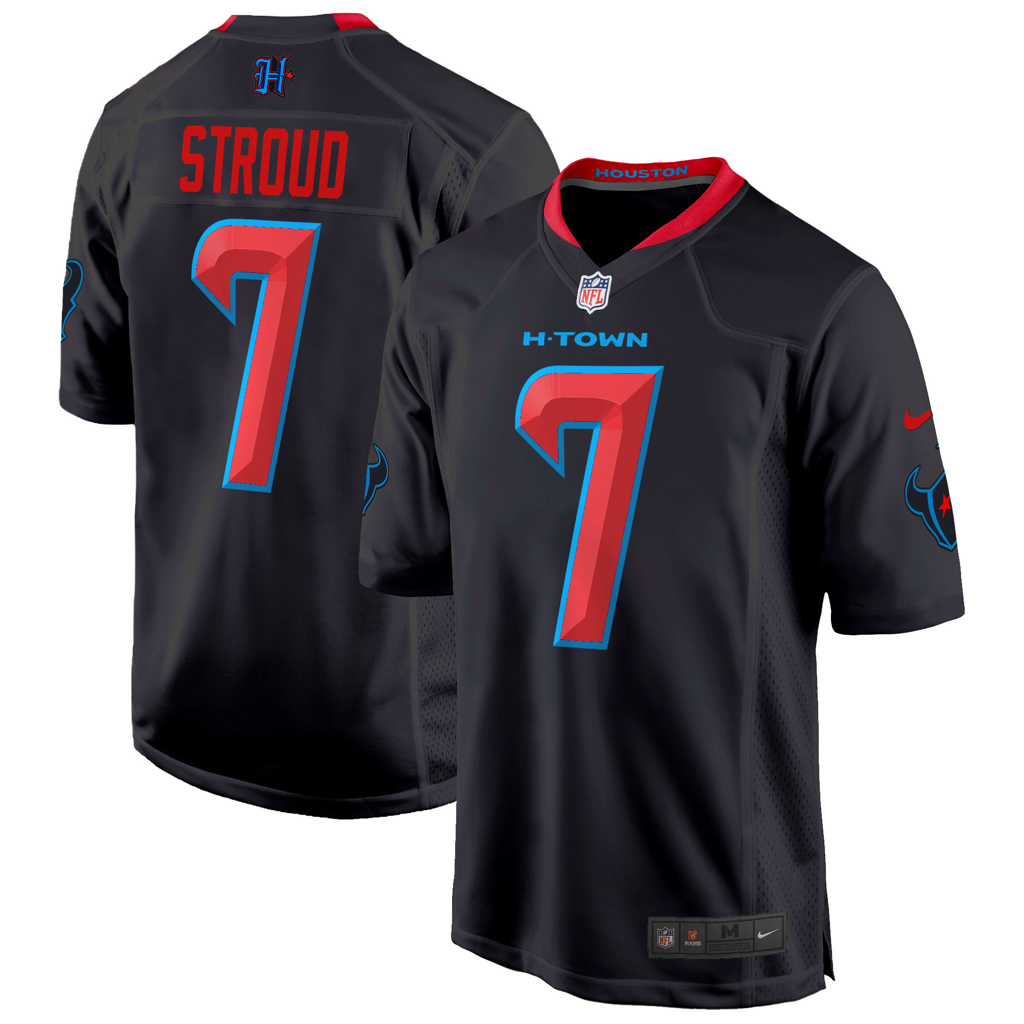 C.J. Stroud Men's Houston Texans 2024 Game Navy Limited Jersey - All Stitched