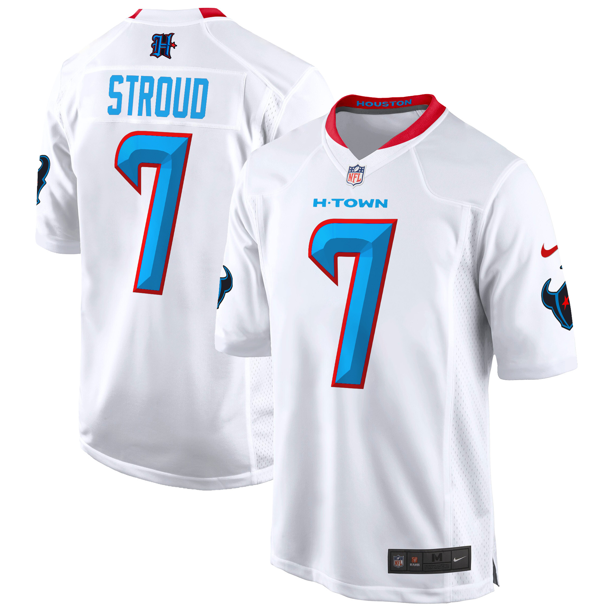 C.J. Stroud Men's Houston Texans 2024 Game White Jersey - All Stitched