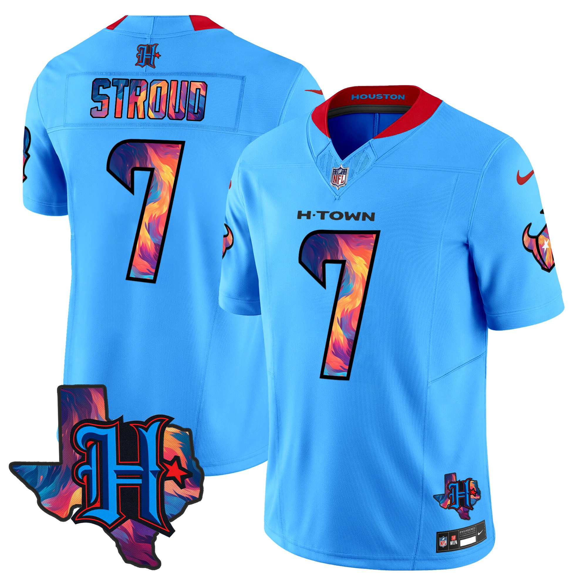 C.J. Stroud Men's Houston Texans 2024 Special Vapor Limited Blue Jersey - All Stitched