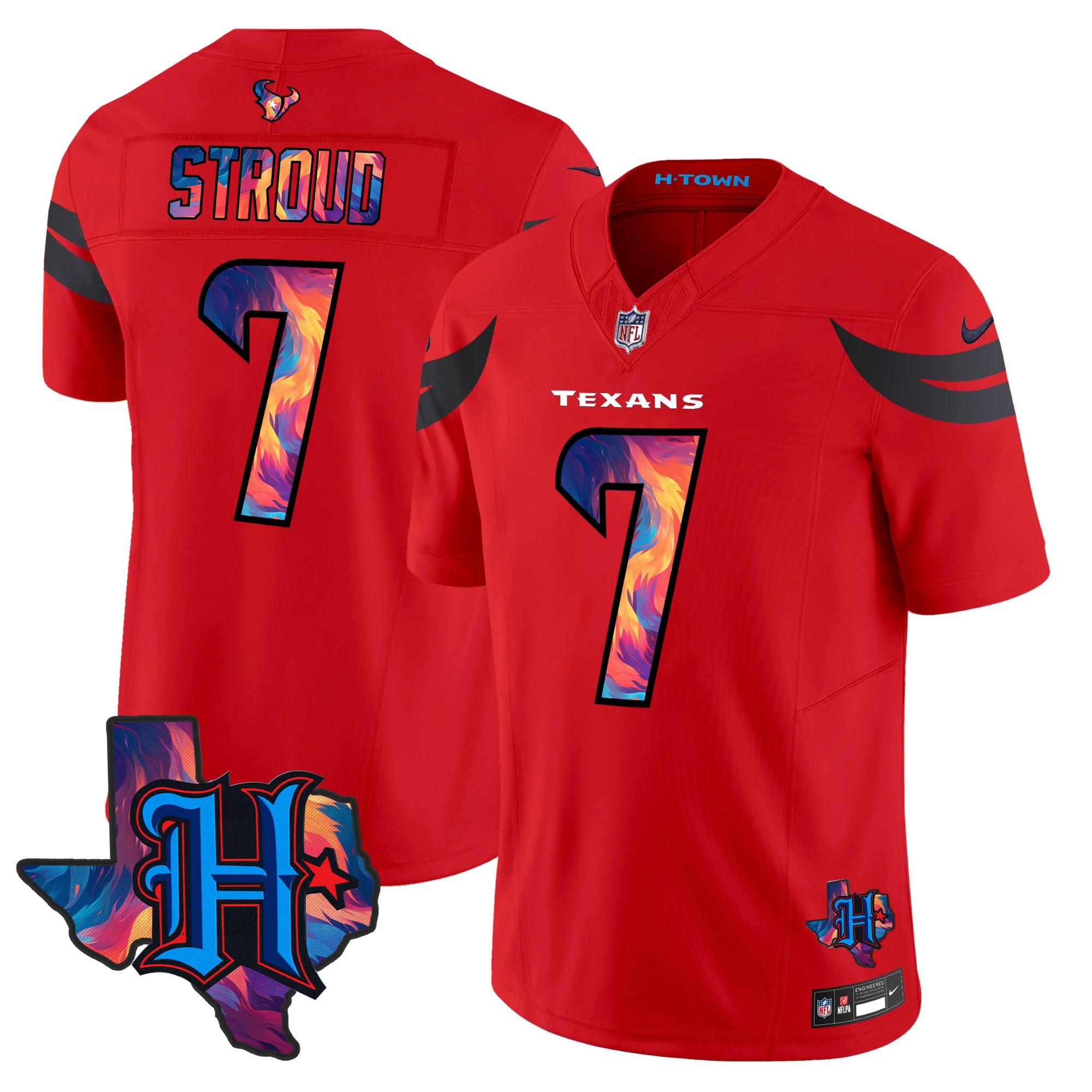 C.J. Stroud Men's Houston Texans 2024 Special Vapor Limited Red Jersey - All Stitched