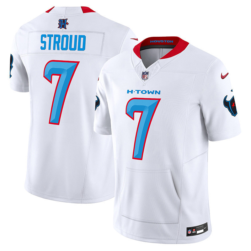 C.J. Stroud Men's Houston Texans 2024 Vapor Hand Warmer White Jersey - All Stitched