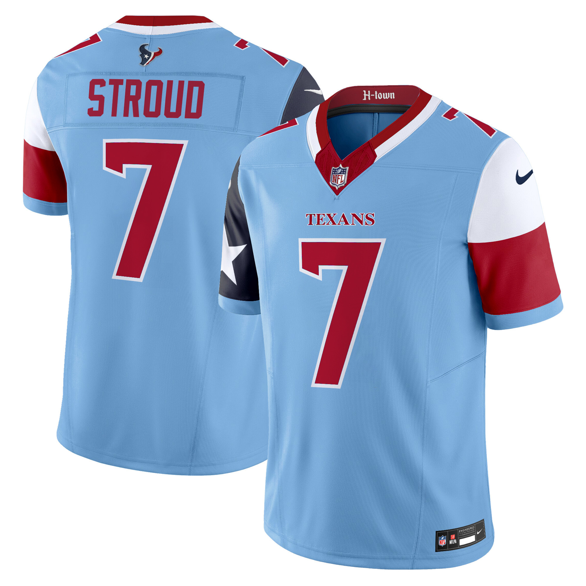 C.J. Stroud Men's Houston Texans 2024 Vapor Limited Blue Jersey - All Stitched