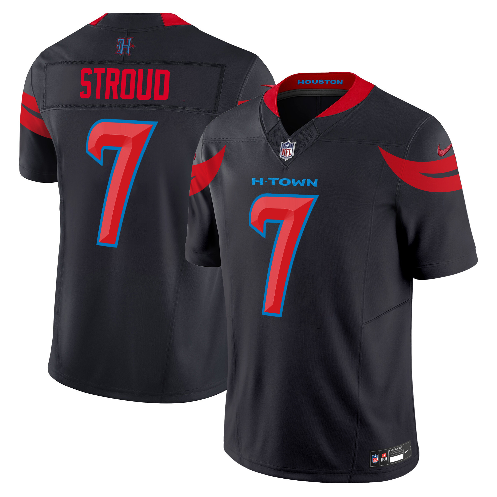 C.J. Stroud Men's Houston Texans 2024 Vapor Limited Navy Limited Jersey - All Stitched
