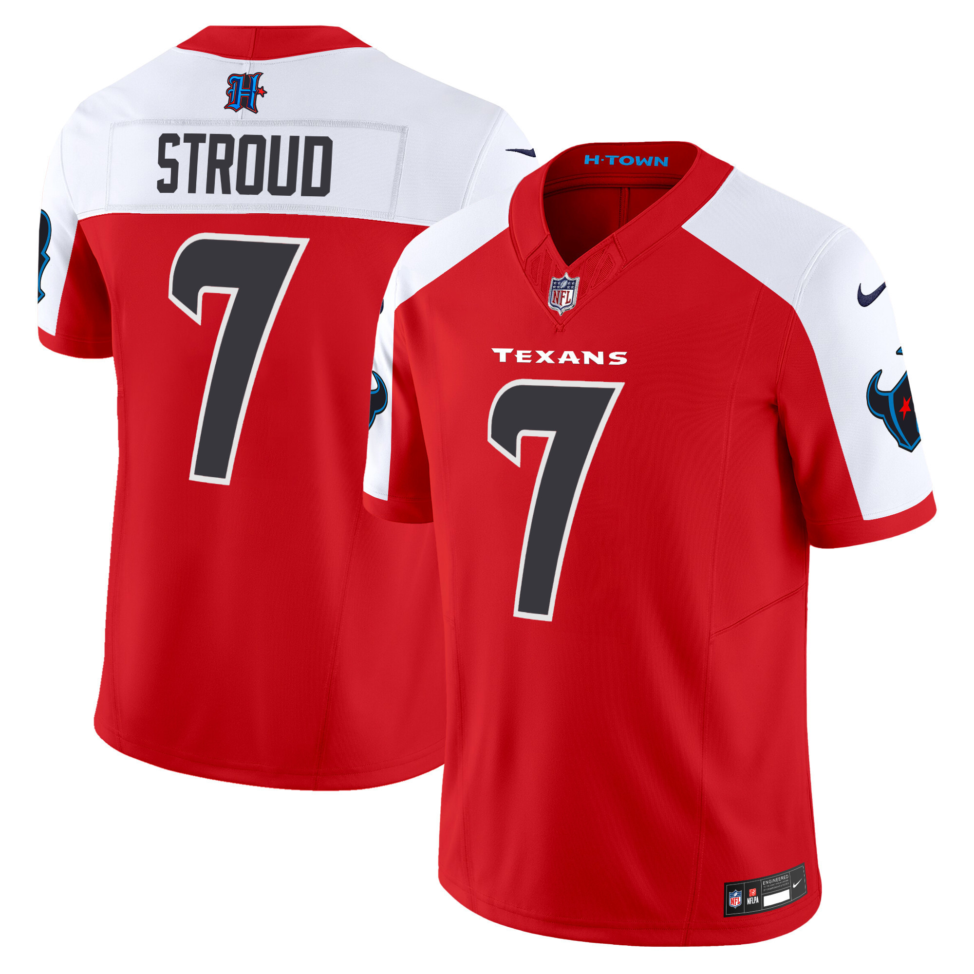 C.J. Stroud Men's Houston Texans 2024 Vapor Limited Red Alternate Jersey - All Stitched