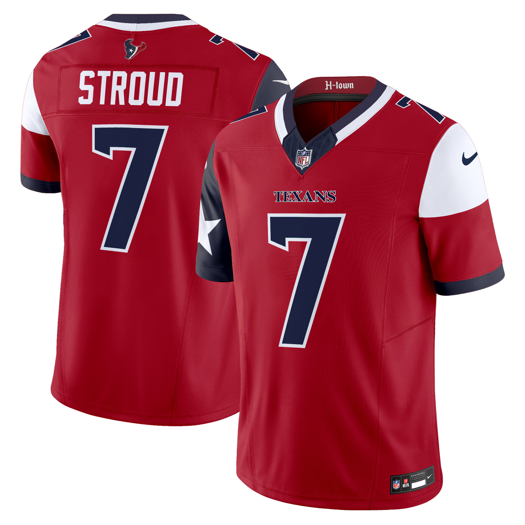 C.J. Stroud Men's Houston Texans 2024 Vapor Limited Red Jersey - All Stitched