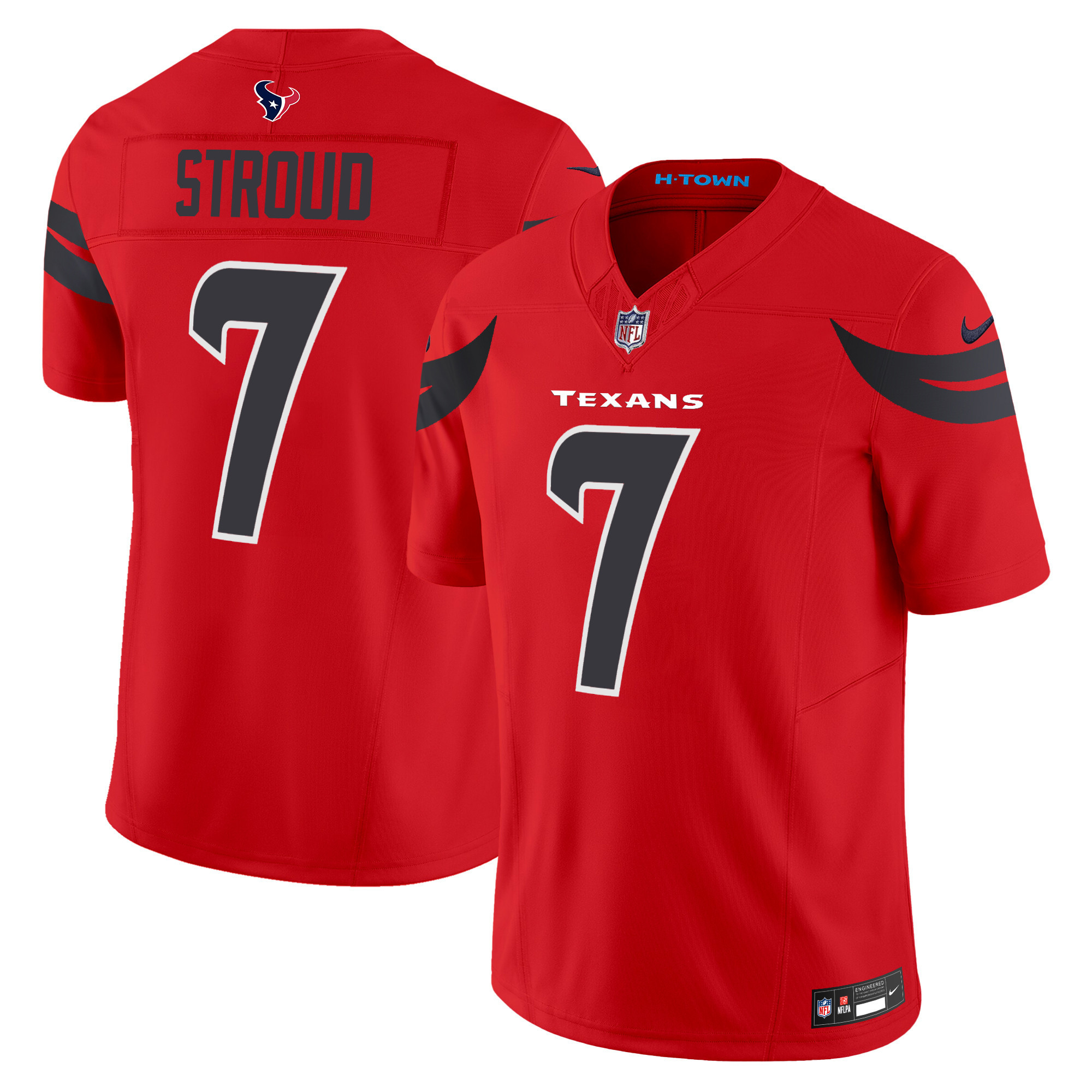 C.J. Stroud Men's Houston Texans 2024 Vapor Limited Red Jersey - All Stitched