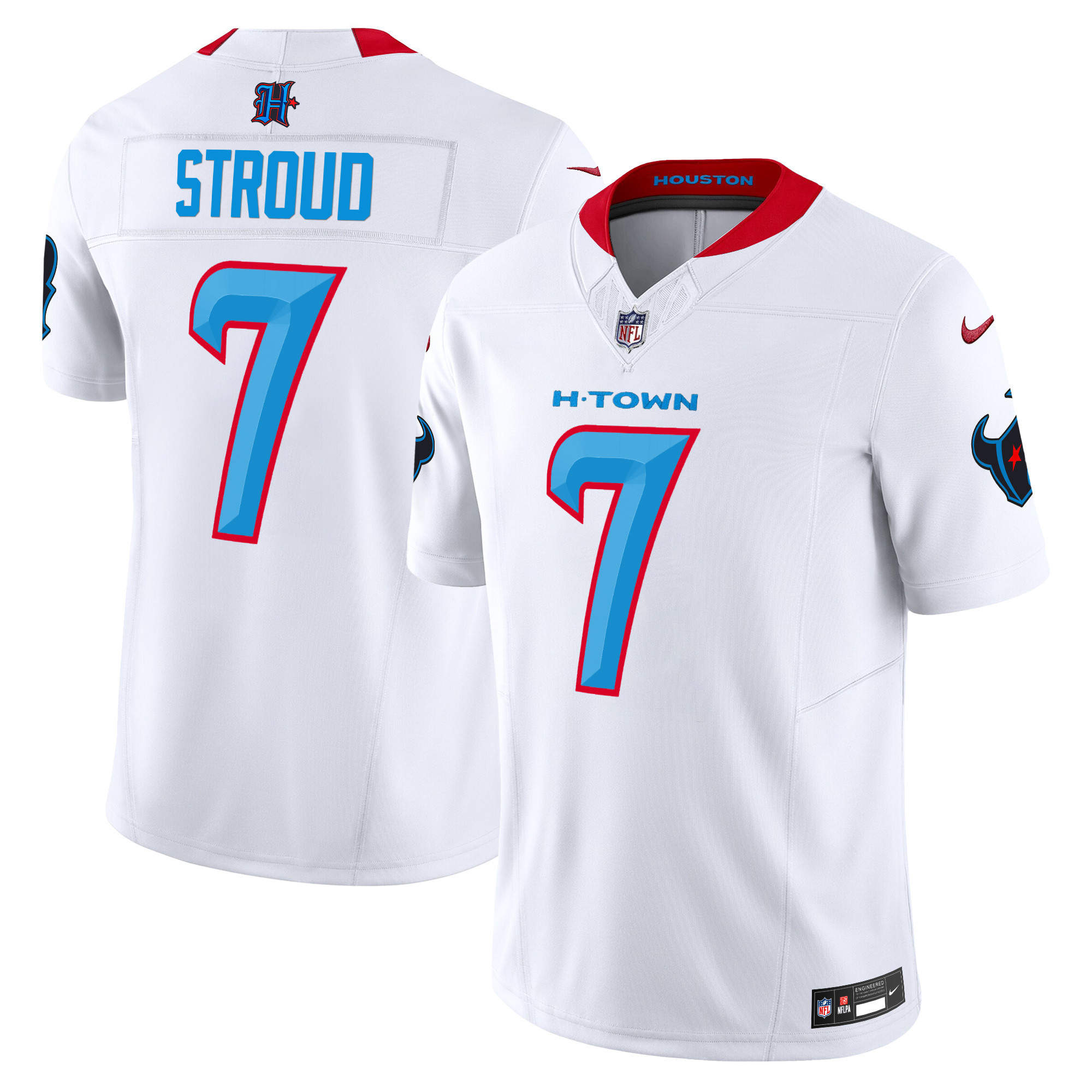 C.J. Stroud Men's Houston Texans 2024 Vapor Limited White Jersey - All Stitched